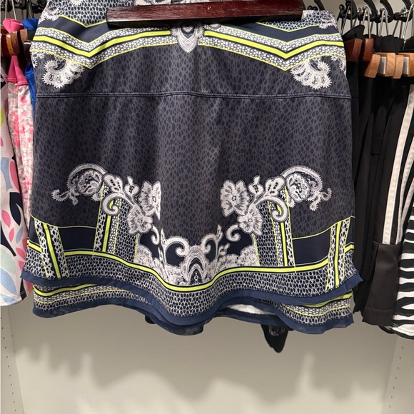 Lucky in Love Navy and White Mini Skirt - Picture 1 of 2